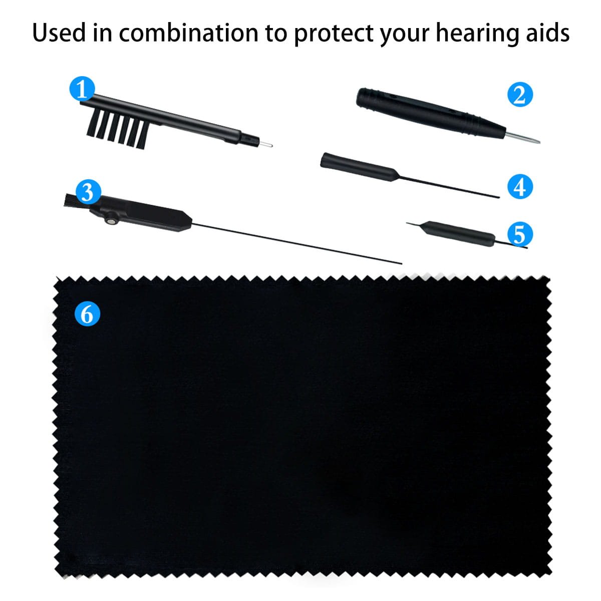 Hearing aid cleaning wire for sound tubes – flexible tube cleaner